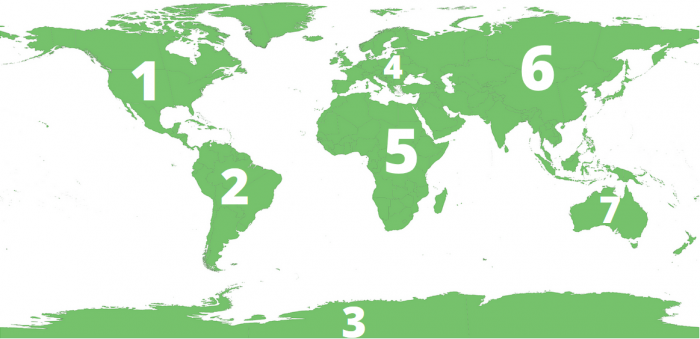 7 Continents Map Science Trends