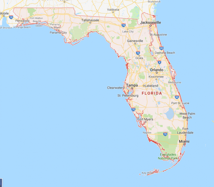 Map Of Every Florida Beach Science Trends   Florida Every Beach Screenshot 700x613 