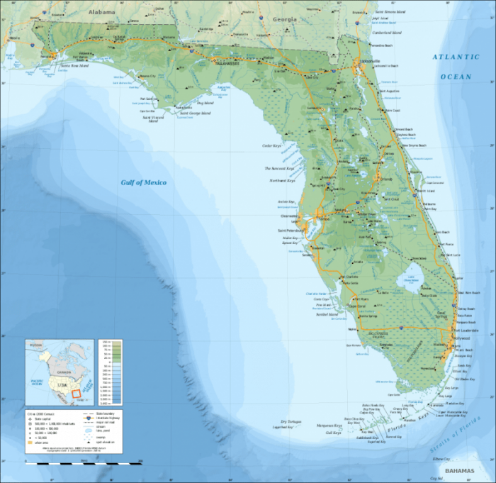 Florida City Map West Coast Map Of Florida West Coast: Cities And Beaches | Science Trends