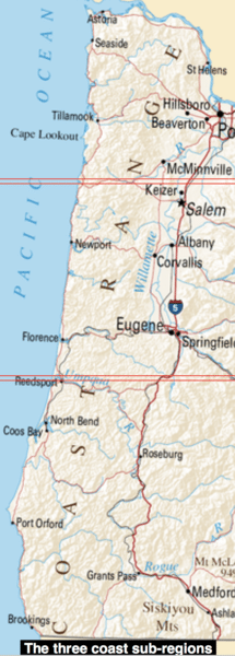 Oregon Coast Map: Beaches And Cities - Science Trends