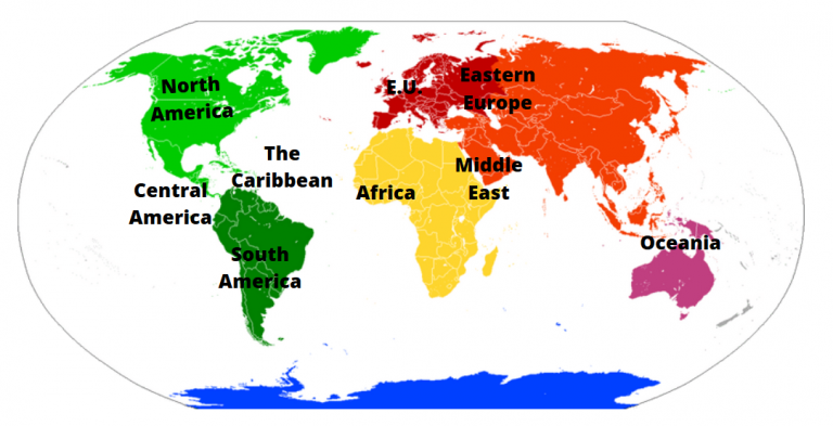 The Geographic Regions Of The World | Science Trends