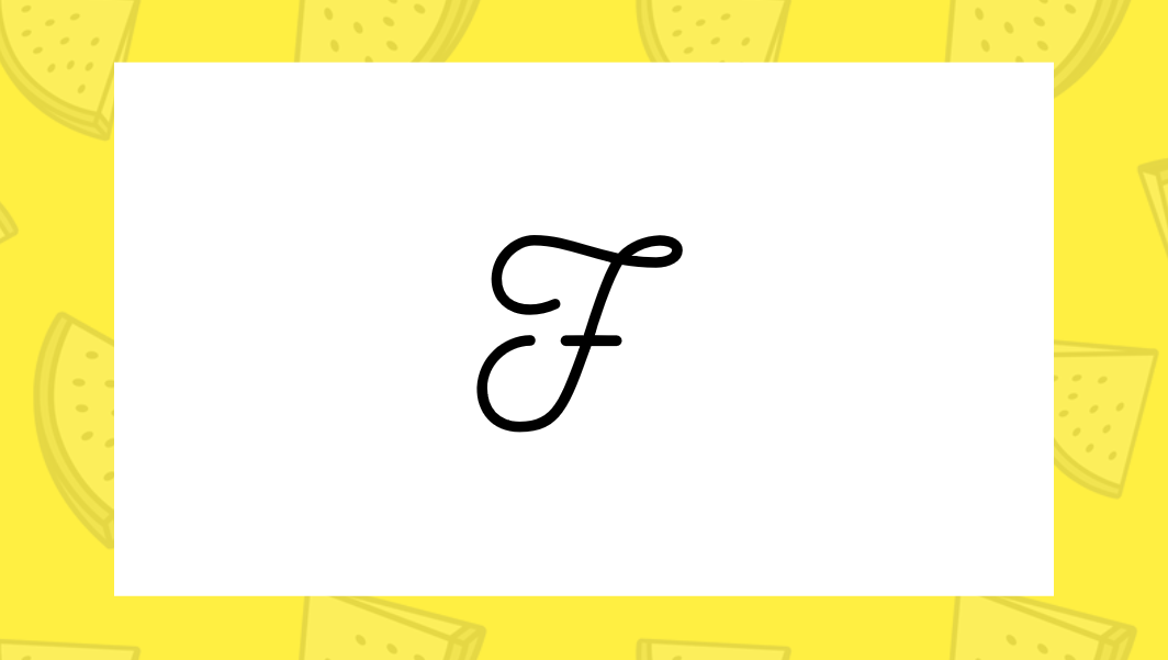 Cursive F: Uppercase And Lowercase | Science Trends