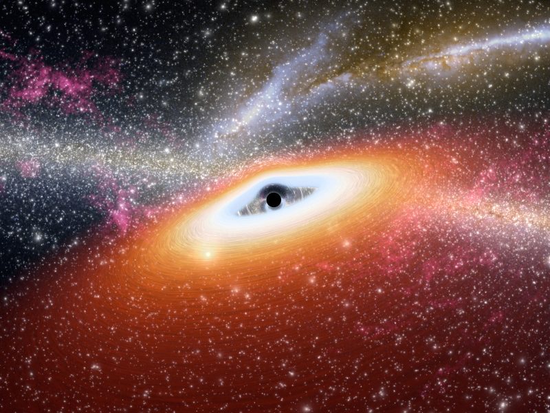 Image Of Black Hole At Center Of Milky Way