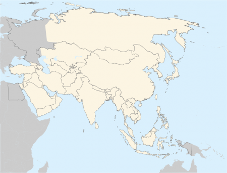 Blank Map Of Asia: Printable - Science Trends