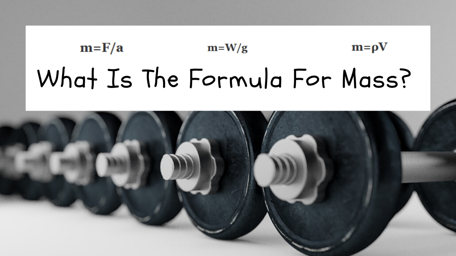 How To Find The Mass Of An Object West Notake