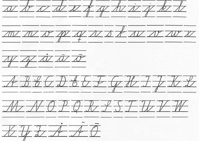 how to write a lowercase z in cursive