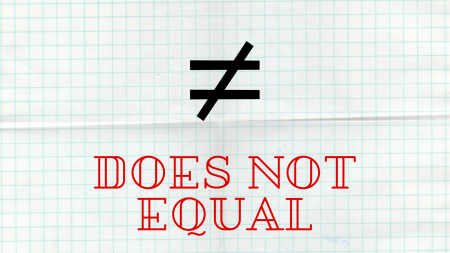 not equal symbol in php
